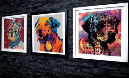 Contemporary Framed Pet Art Print