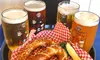 Beer Sampler with Pretzels for One, Two or Four People at Helga's German Restaurant and Deli! - Up to 56% Off