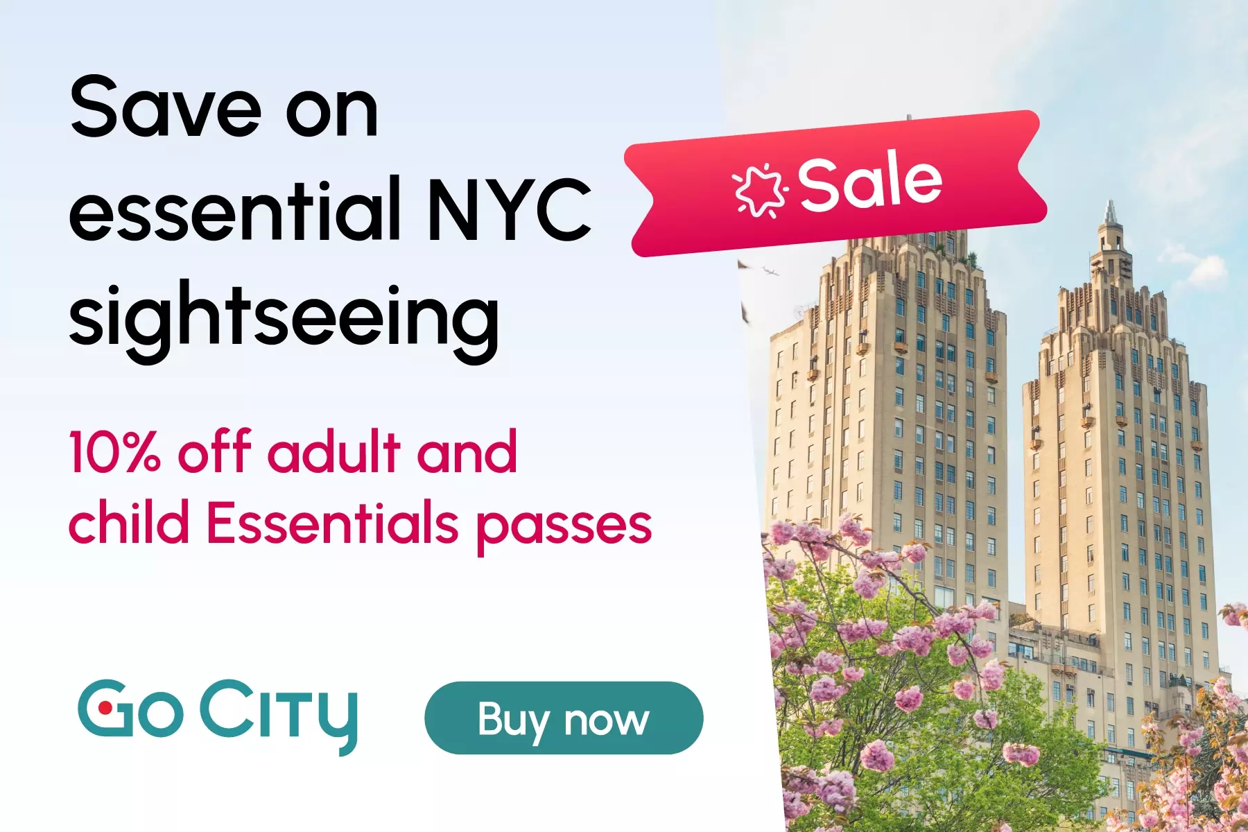 Go City New York Essentials Pass: 3 Top NYC attractions, SAVE BIG