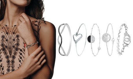 SC Crystal armbanden naar keuze met Swarovski®-kristallen: B040-ARGENT
