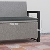 Image 5: Outsunny 151.5L Storage Garden Bench with Cushion