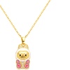 Image 22: Stanley - BTS x Labubu Gold Enamel Pendant Necklace