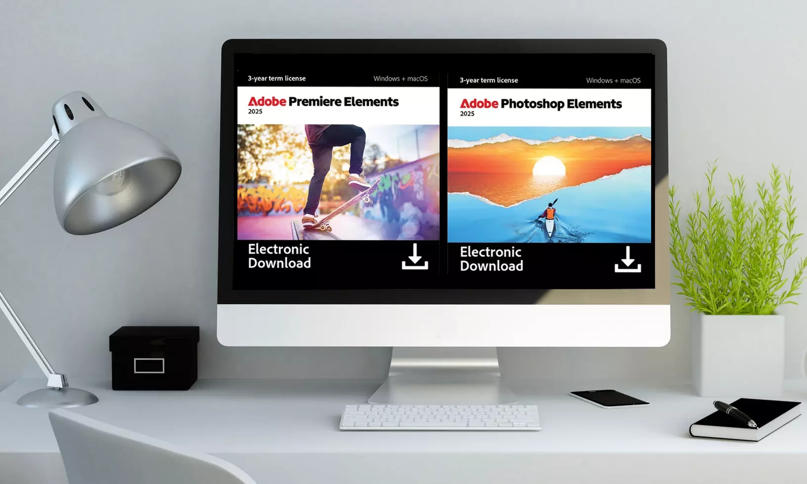Adobe Photoshop Elements of Premiere Elements 2025 voor Mac en Windows