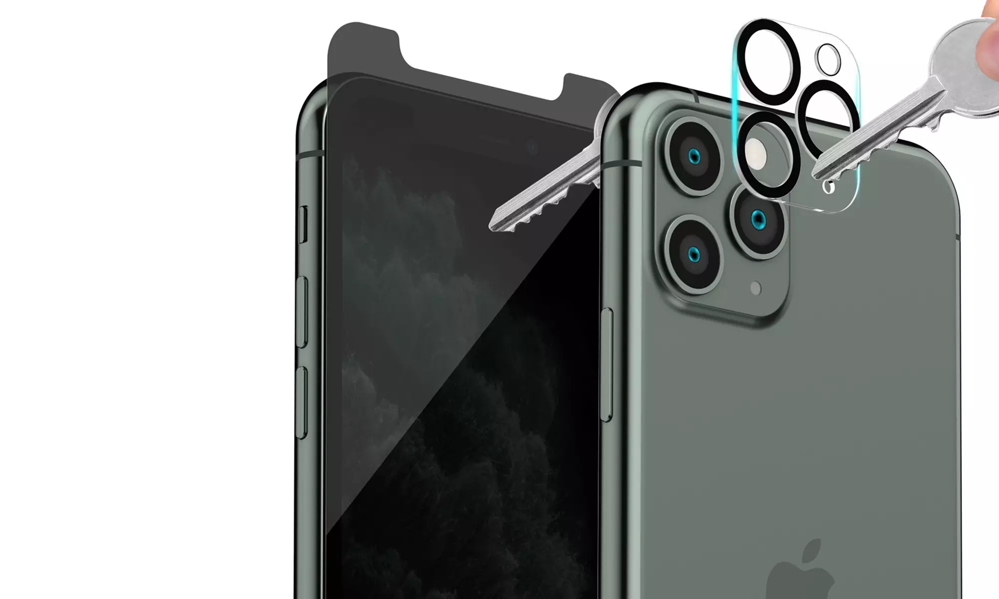 Privacy Screen Protector for iPhone 11/11 Pro/11 Pro Max with Lens Protector