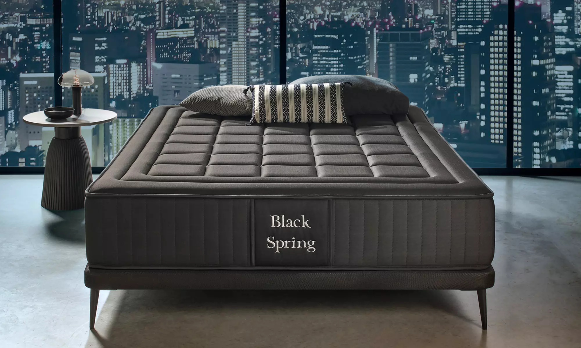 Materasso King Nero 30 cm con molle insacchettate