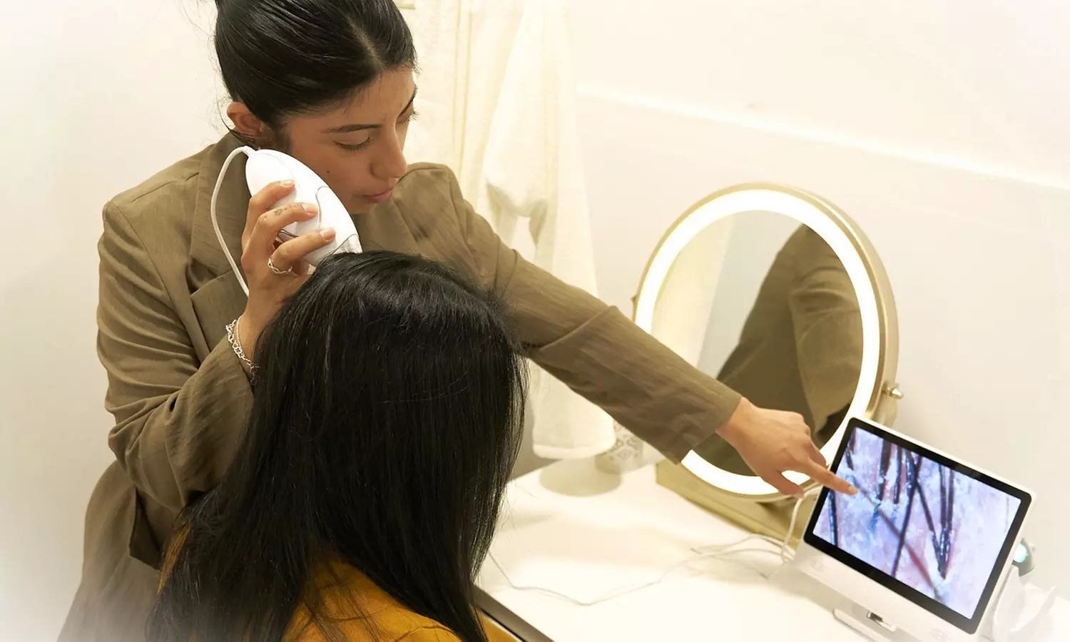 Ritual capilar japonés head spa con aromaterapia, masajes y bebida