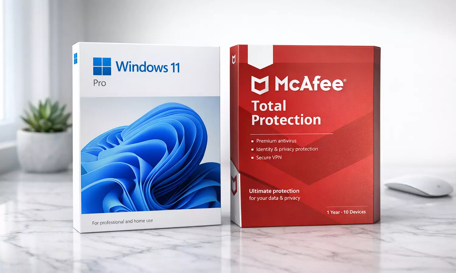 Microsoft Windows 11 Lifetime & McAfee Total Protection 1-Year Bundle