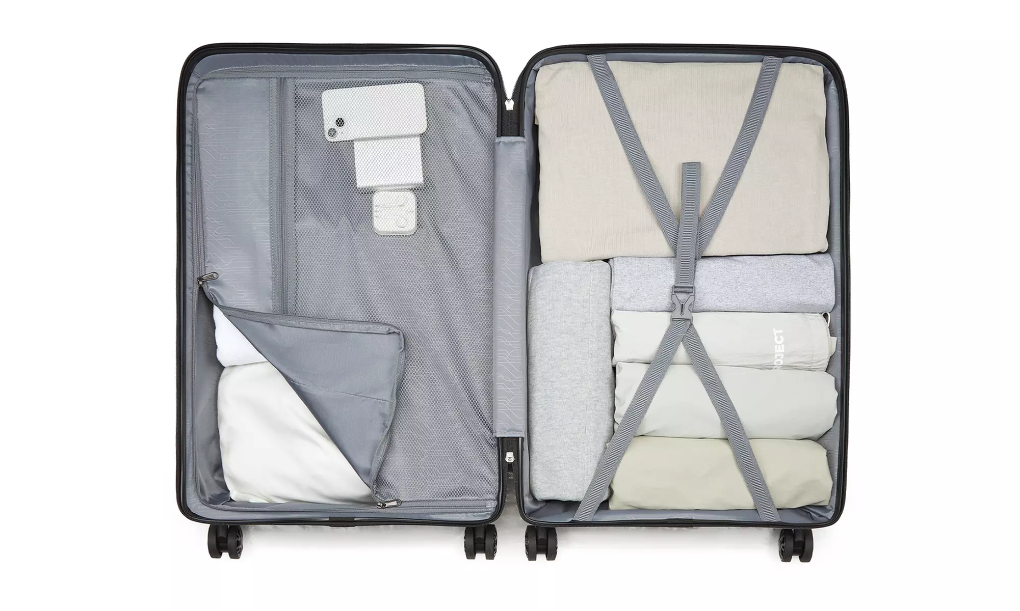 KONO Lightweight Hardshell Luggage 1 or 3-Piece with TSA Lock