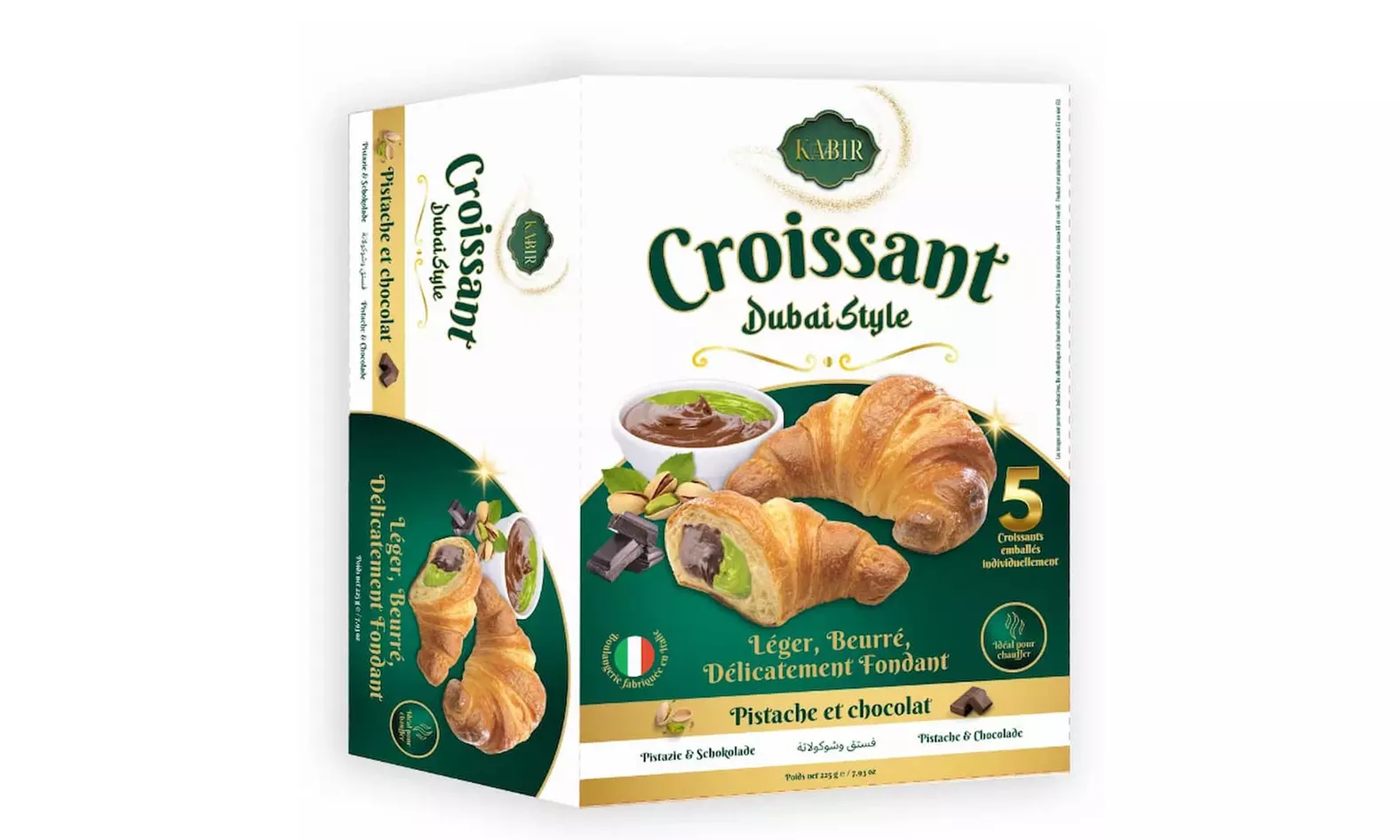 Luxe croissants Dubaï-stijl