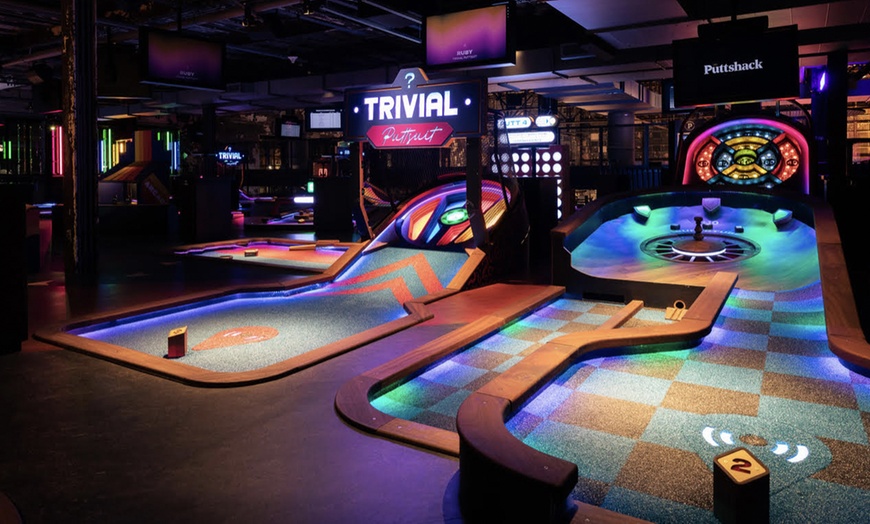 Image 1: Upscale, Tech-Infused Mini Golf for 2 or 4 - Tax Included