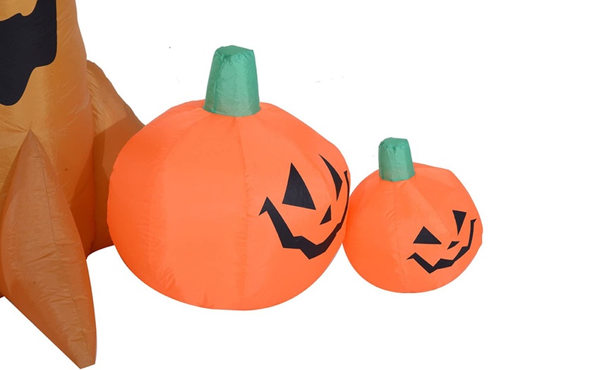 Image 12: HomCom Halloween Inflatable Tree with LED Lights