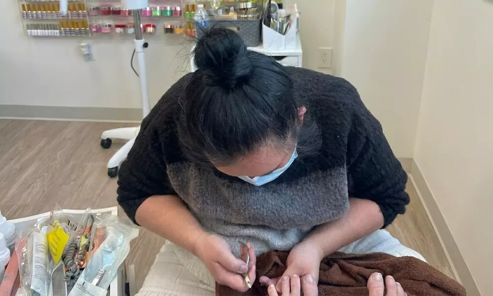 Get Gel Manicure/Pedicure, Acrylic/Liquid Gel Full Sets, or More