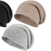 Image 2: 100% Cashmere Slouchy Beanie for Women and Men