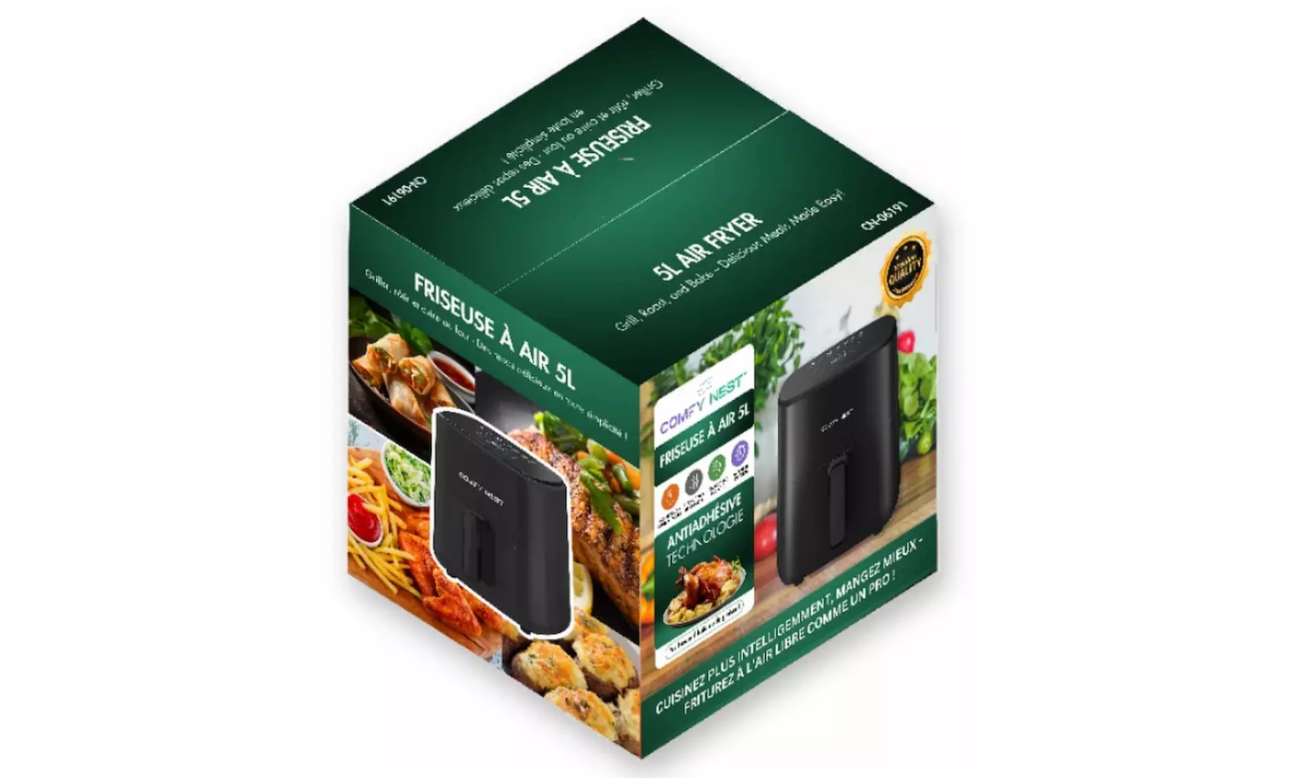 Comfy Nest Heißluftfritteuse CN06191 oder CN06160 mit Digitalanzeige