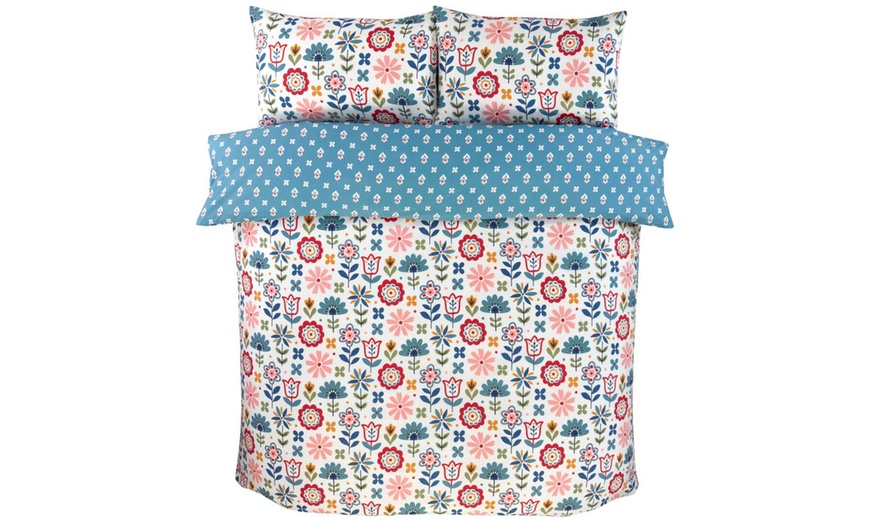 Image 3: 180TC Olivia Reversible Duvet Set