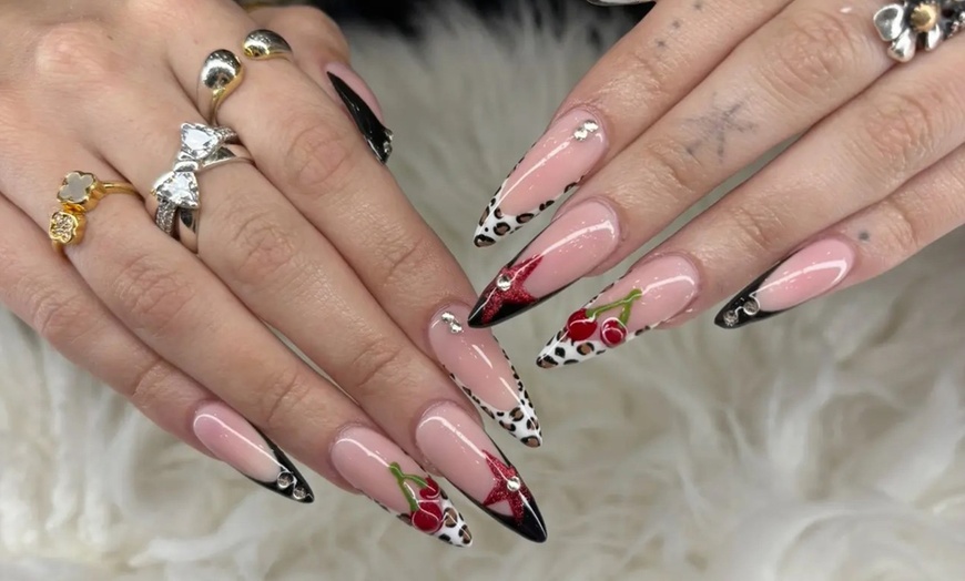 Image 1: One, Three, or Six Nail appointment with Designs for 120-minute