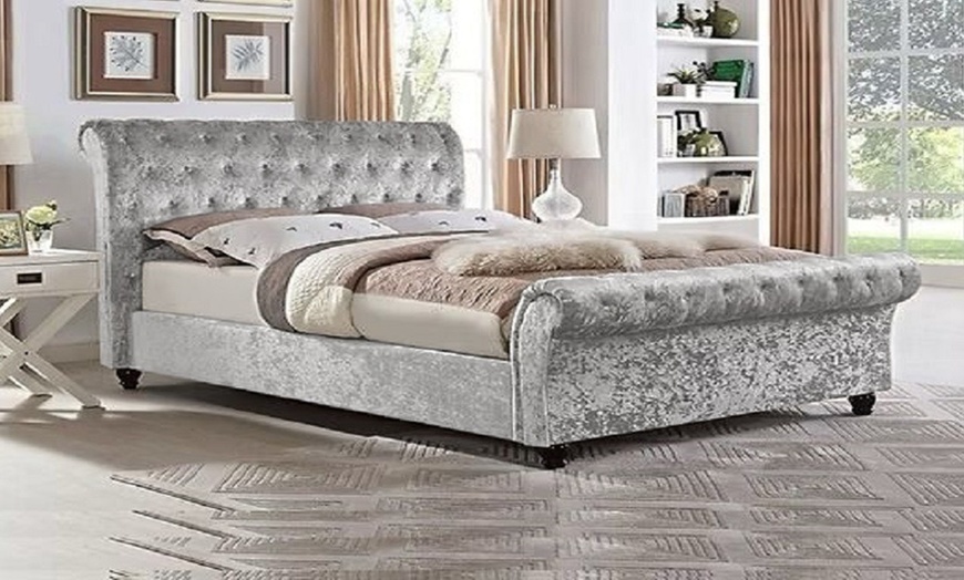 Image 12: Chesterfield Sleigh Bed Frame