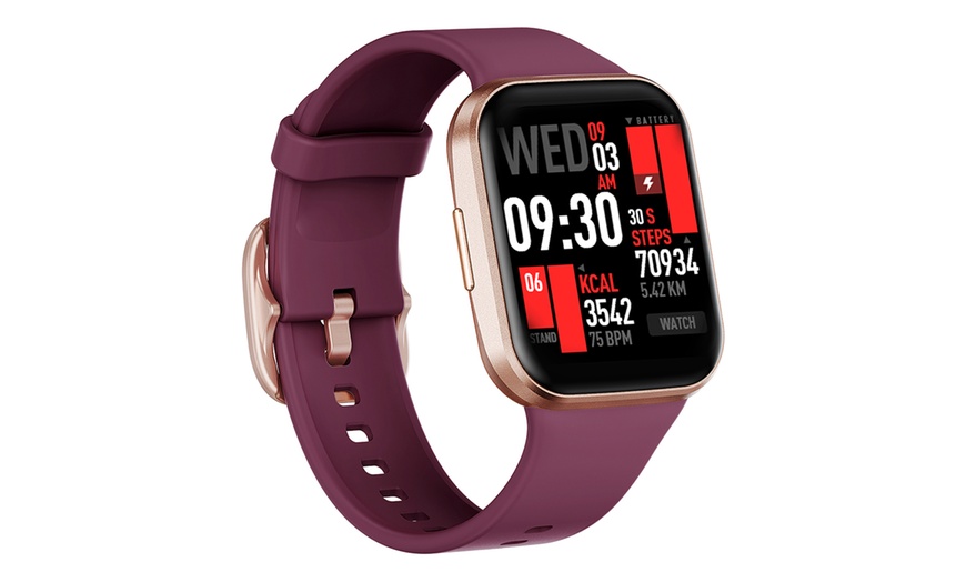 Image 11: Bluetooth 5.0 Smart Watch 1.6" TFT 2.5D Touch Screen BPM Temperature