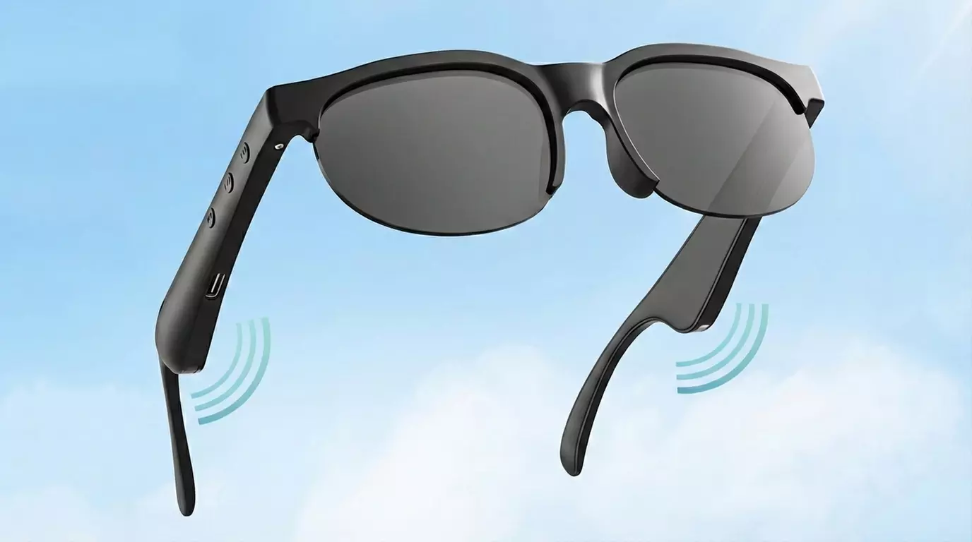 Occhiali smart con auricolari integrati