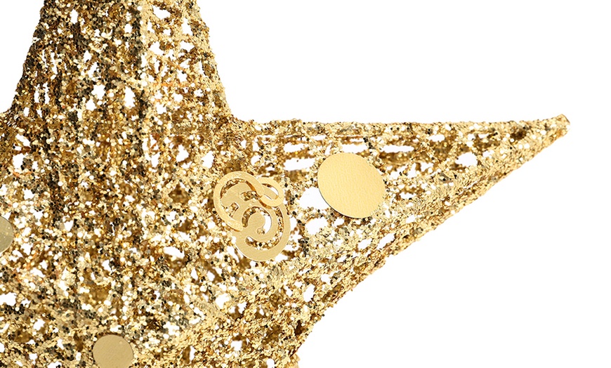 Image 4: Gold and Silver Star Christmas Tree Toppers