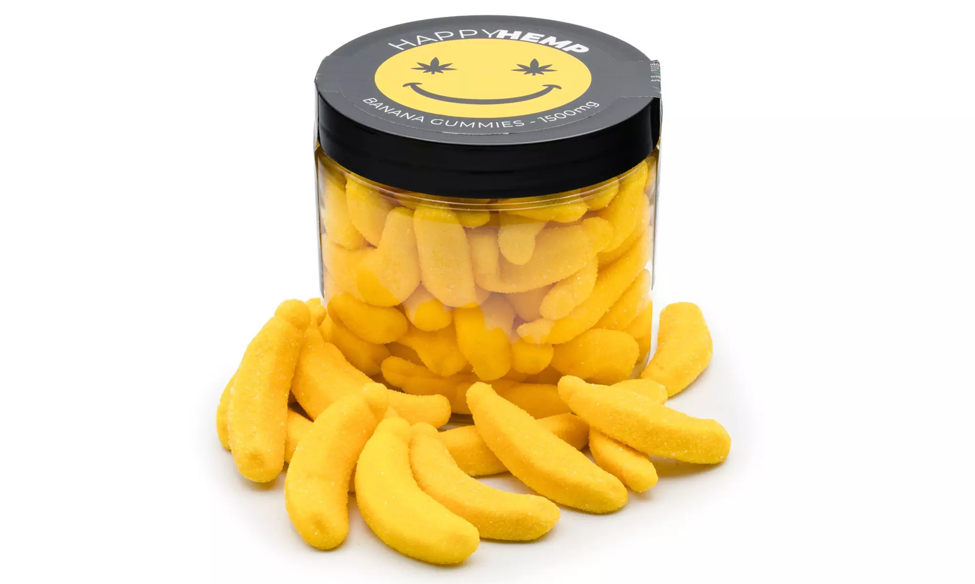 CBD Infused Gummy Banana from Happy Hemp - CBD for Day & Night Time Available