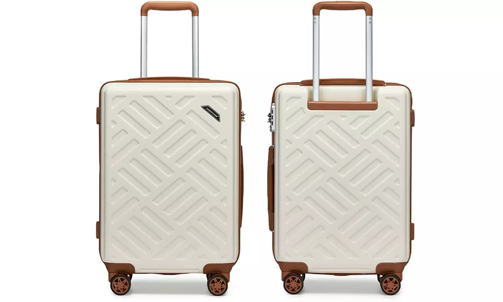 1 or 3 harde koffers met geometrisch patroon