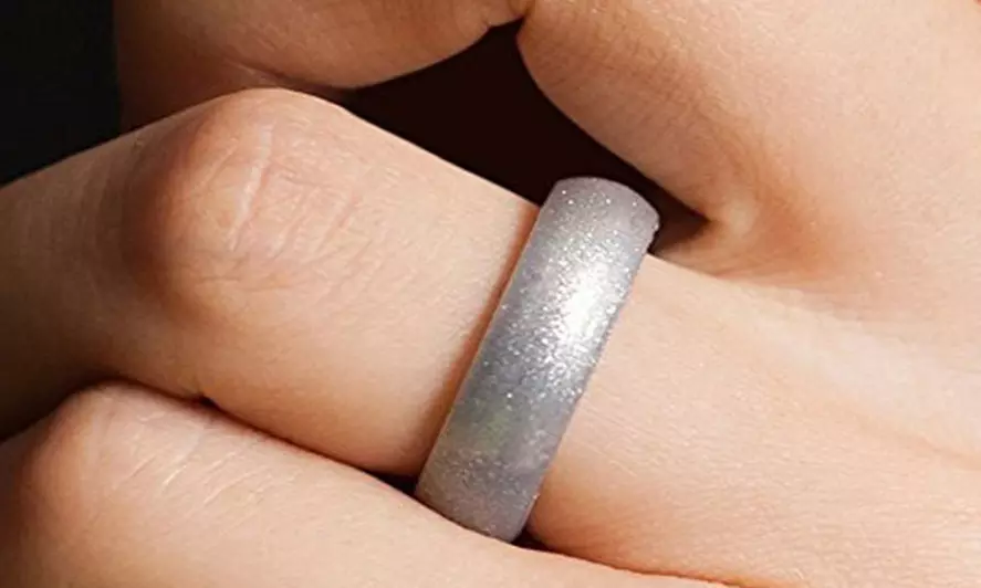 7 Pack Women's Silicone Wedding Bands Set Colorful Rubber Rings