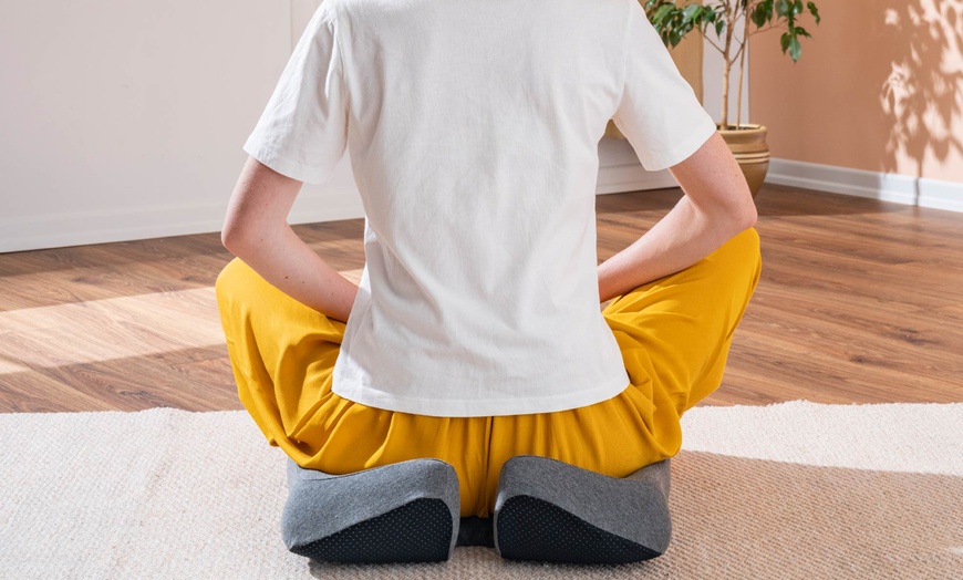 Image 2: Coussin ergonomique à mémoire de forme pour bureau et méditation