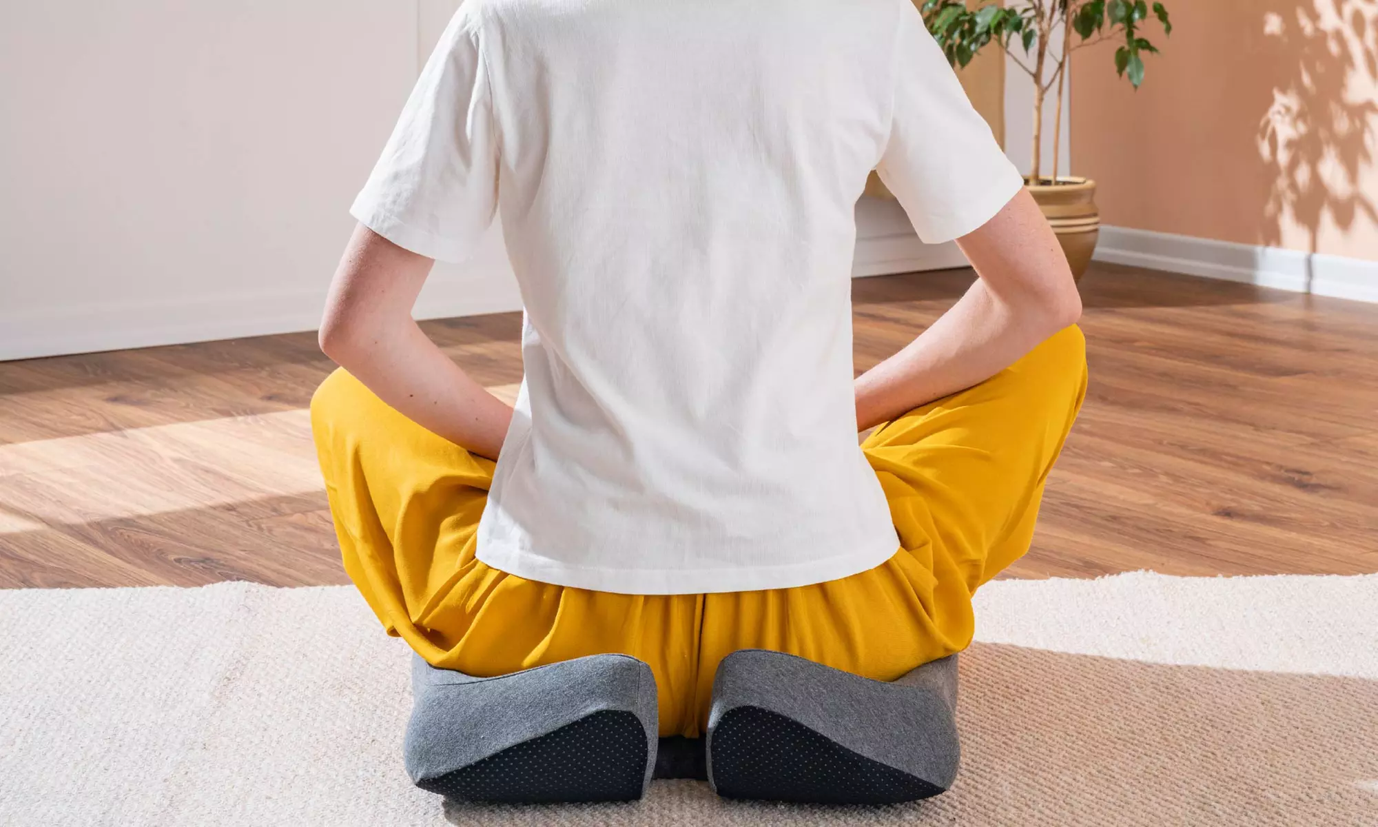 Coussin ergonomique à mémoire de forme pour bureau et méditation