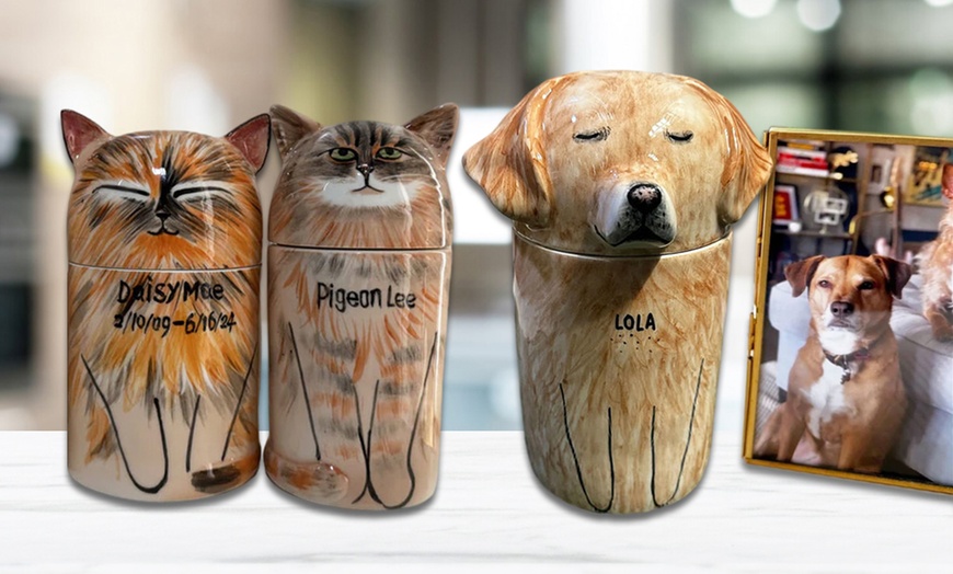 Image 1: Custom Ceramic Pet Urns