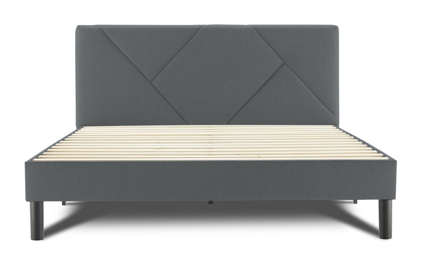 Image 21: Lit design rembourré "Ric" avec rangement intelligent