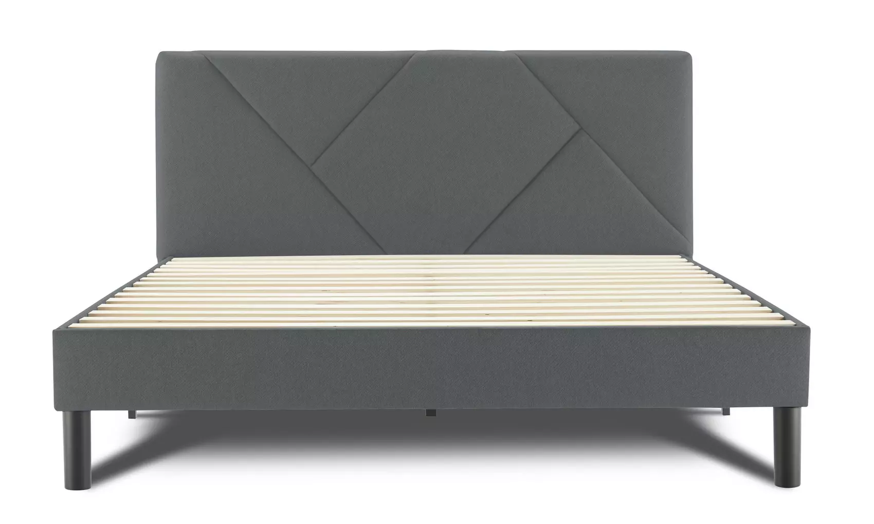 Lit design rembourré "Ric" avec rangement intelligent