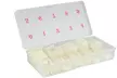 500pcs Lady French Acrylic Style Artificial False Nails Half Tips & Box - Second Medium