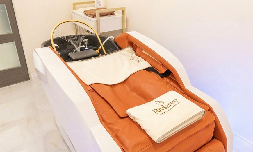 Image 5: Unwind with Head Spa Therapy and Relaxing Full-Body Chair Massage