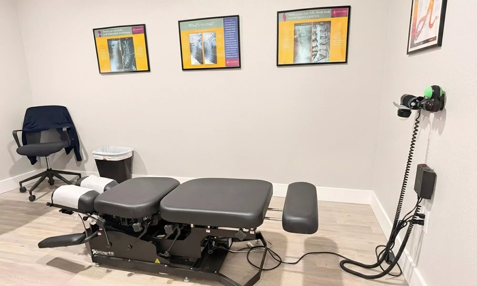 Chiropractic Exam, Adjustment, and Therapy Sessions