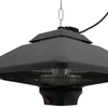 Image 3: Outsunny Hanging Halogen Heater; 2000W, 43cm, with LED light