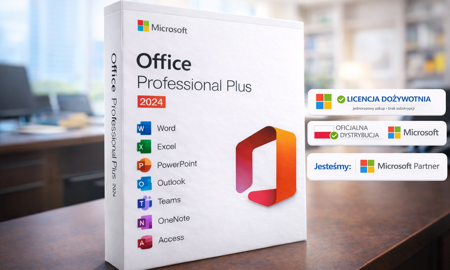 Microsoft Office 2024 Professional Plus – Pakiet dla Windows 10/11