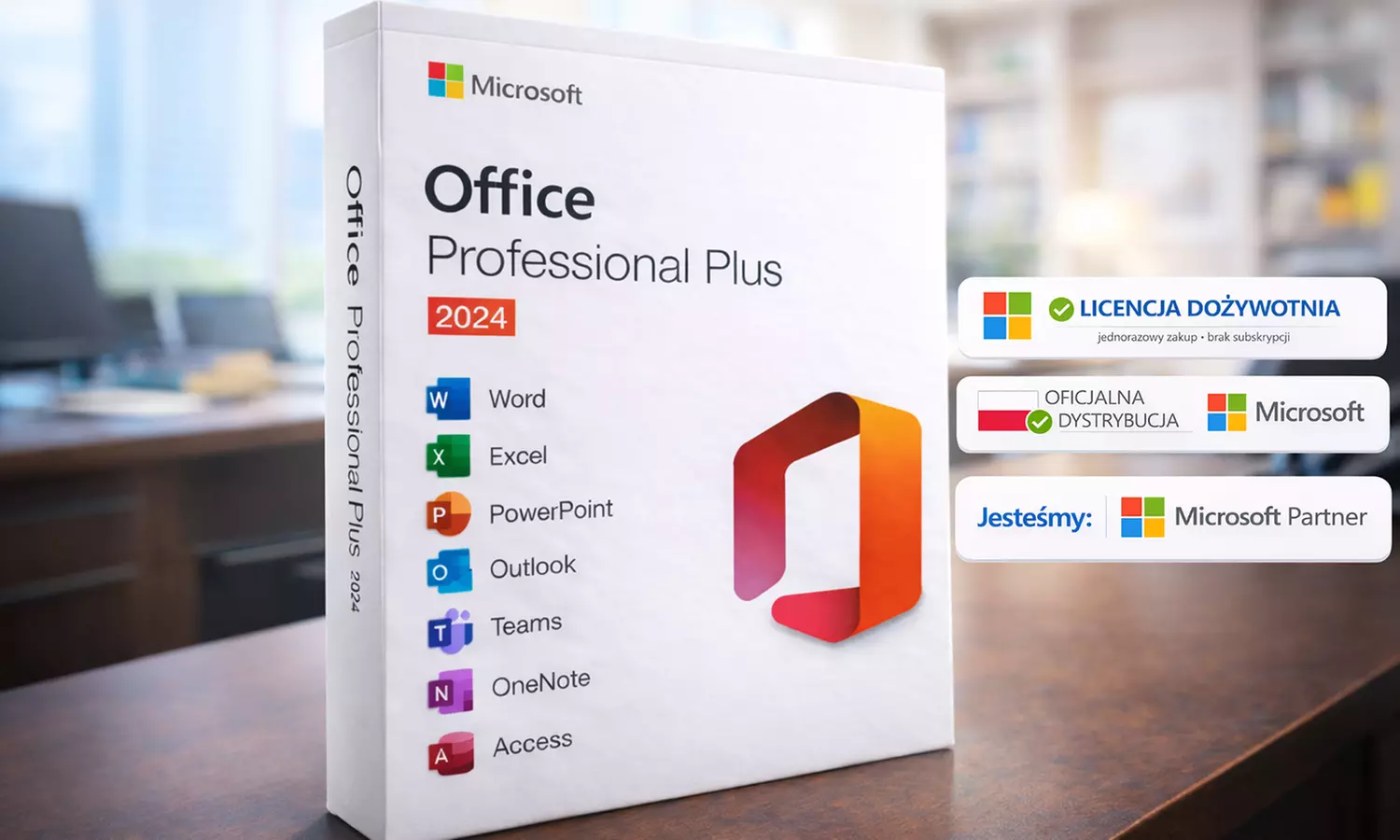 Microsoft Office 2024 Professional Plus – Dożywotni Klucz Licencyjny dla Windows 10/11