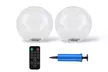 Two-Pack iMounTEK 14in LED Solar Floating Pool Ball Lights with Remote Control - Second Medium