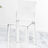 Image 3: Lot de 4 chaises transparentes 'Petra'