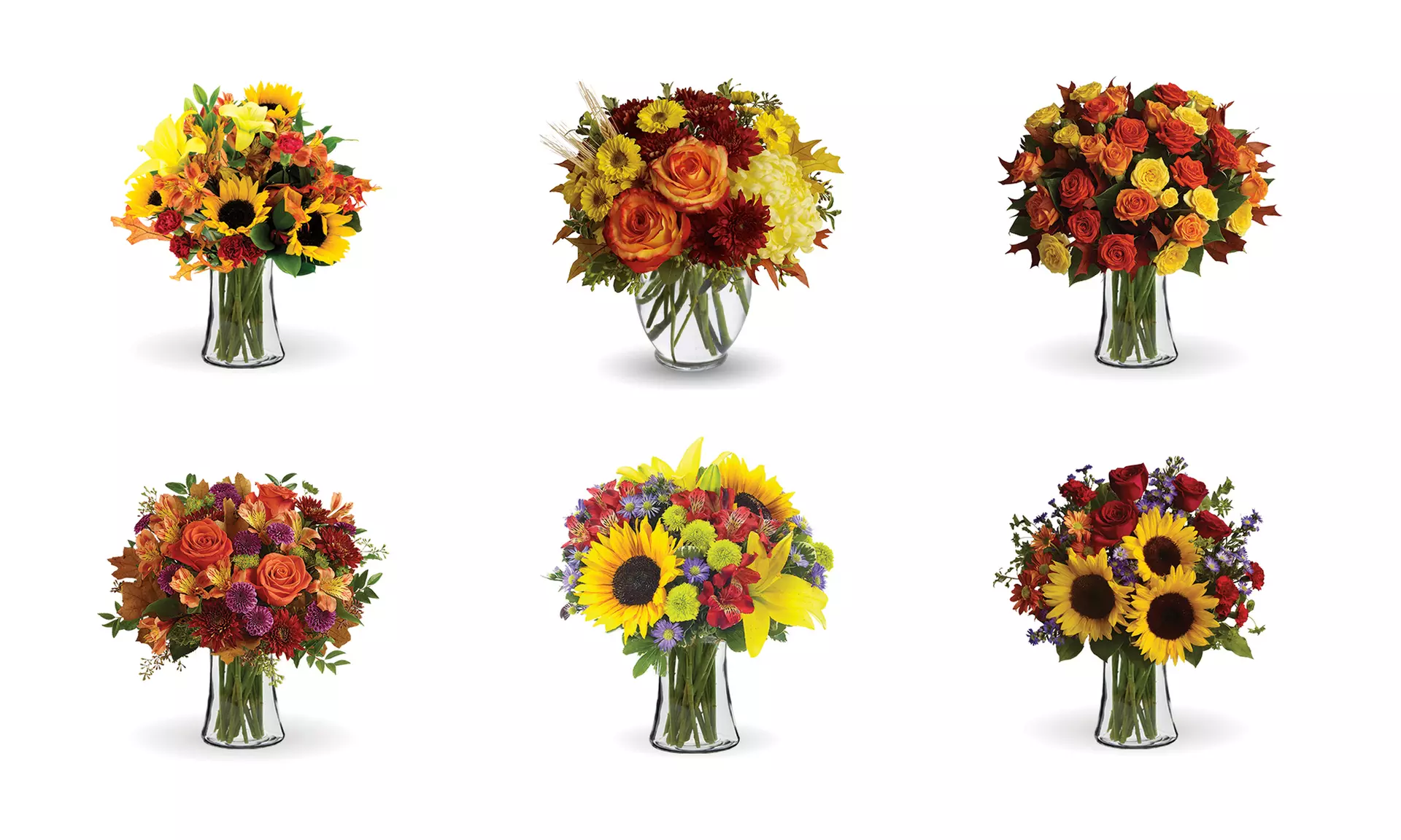 Fragrantly Fresh Fall Flower Bouquets from Blooms Today with Vase & Flower Delivery Included Up to 17% Off - Primary Image