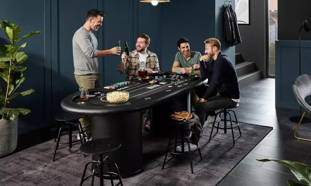 Home Deluxe LED-Pokertisch „Full house"