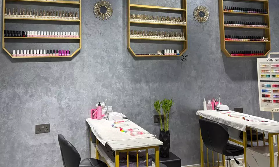 Acrylic or Hard Gel Extensions with Classic or Gelish Mani-Pedi