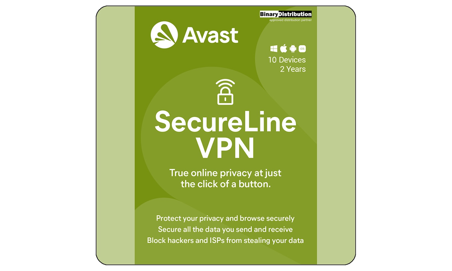 AVAST Secureline VPN - 10 Devices for 1 or 2 Years