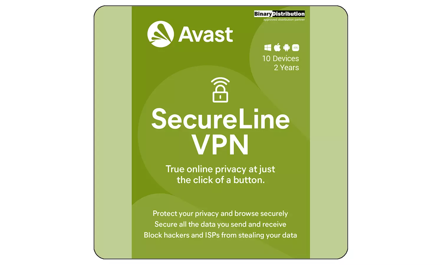 AVAST Secureline VPN | 10 Devices for 1 or 2 Year Subscription (Up to 37% Off) - Primary Image