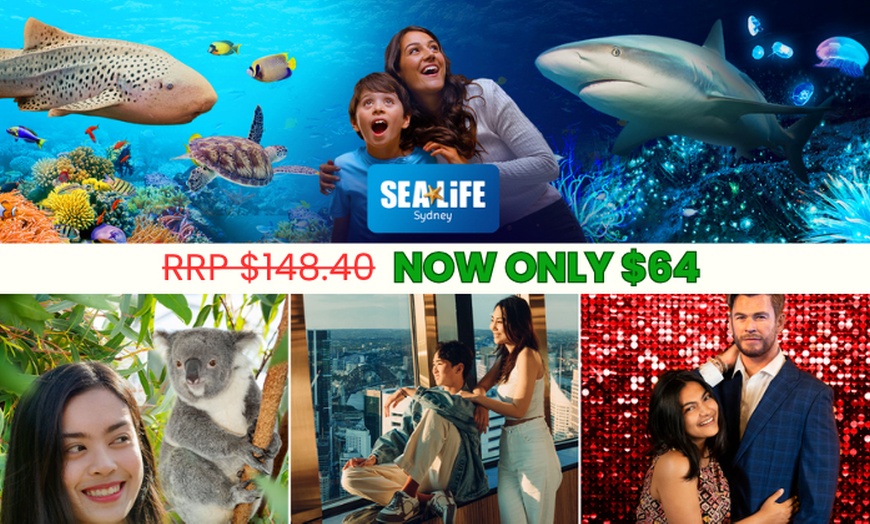 Image 1: Visit any 4 Top Attractions: Sea Life Sydney, Madame Tussauds & More