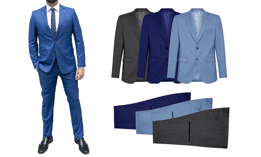 Image 1: Abito sartoriale da uomo in fresco cotone