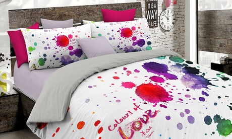 Parure copripiumino matrimoniale Kiosa, disponibile in varie fantasie