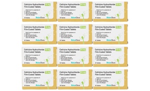 Hayfever Relief Tablets 12 Packs of Cetirizine Hydrochloride (12months Supply)