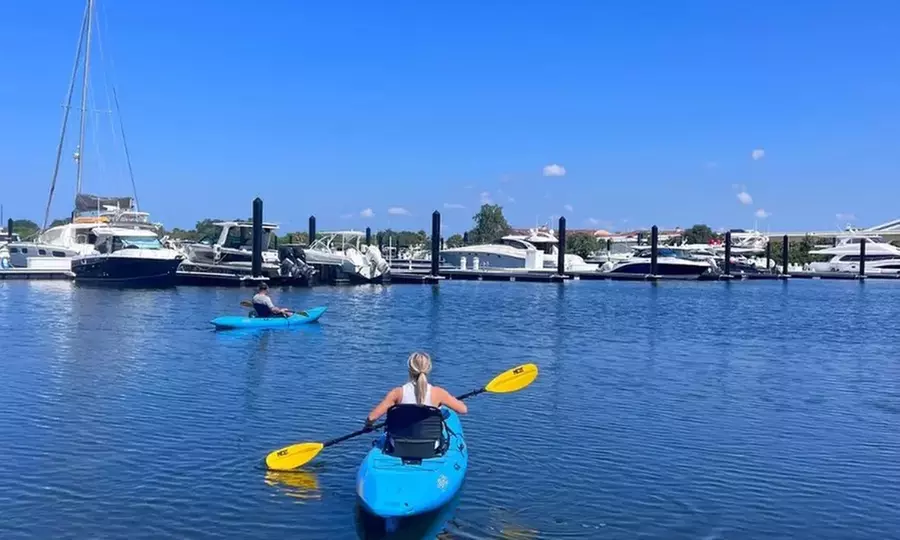 One Hour Guided Kayak & Standup Paddleboard Rentals for 2 to 6 People